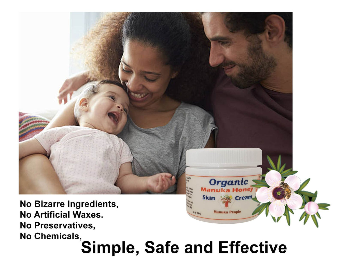 Raw Manuka Honey 16+ Skin Cream For Sensitive Dry Skin