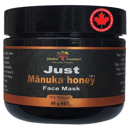 Manuka People face mask with 80% Raw Manuka Honey16+, nourishing skincare facial mask