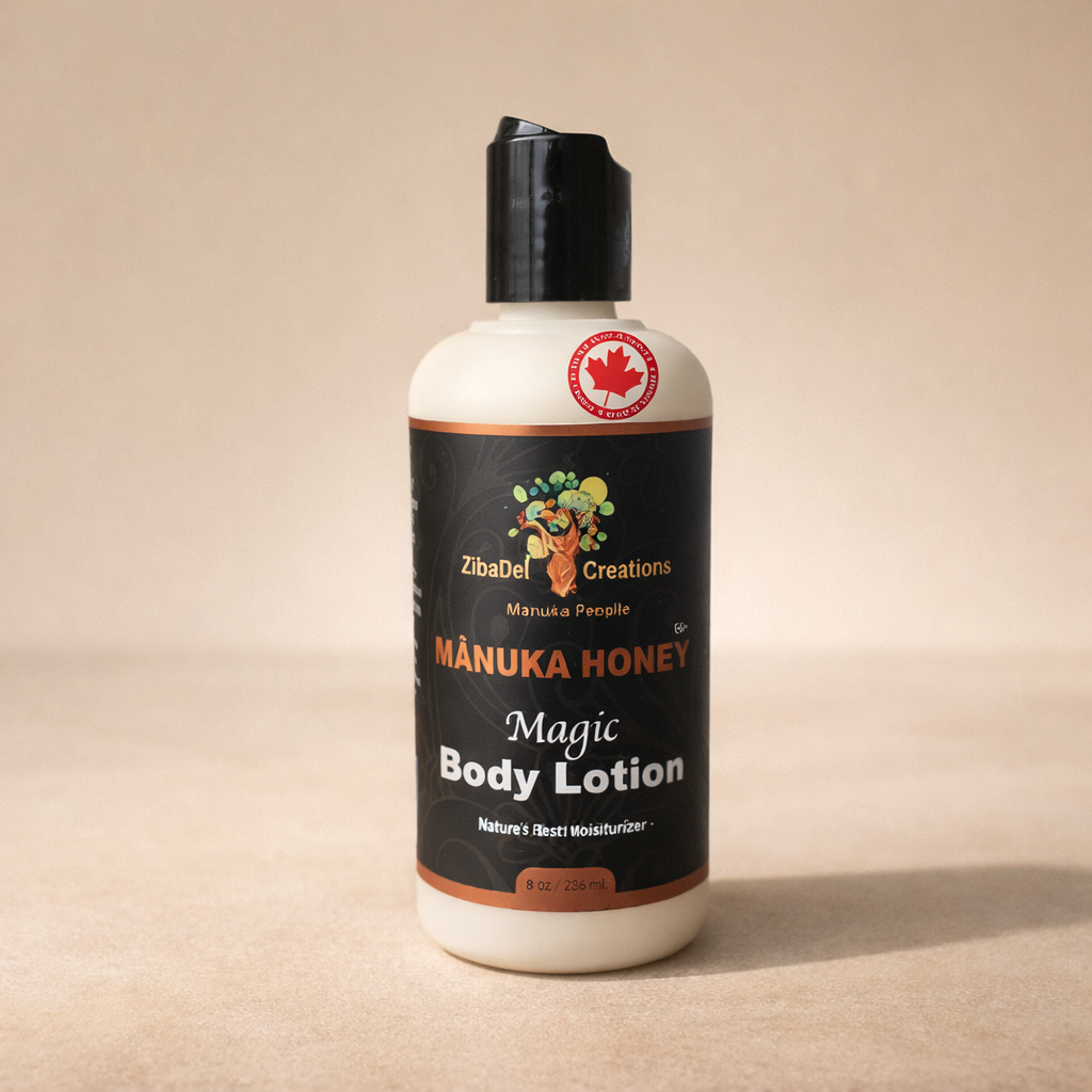 MANUKA PEOPLE Magic Lotion with Raw Manuka Honey 16+ for a long-lasting skin hydration.